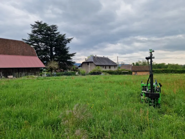Etude de sols G2AVP et G5 dans le cadre d'une constructionà Domessin, Bourgoin-Jallieu, Sols Diag’